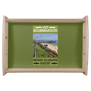 Bournemouth Vintage Retro Seaside    Serving Tray