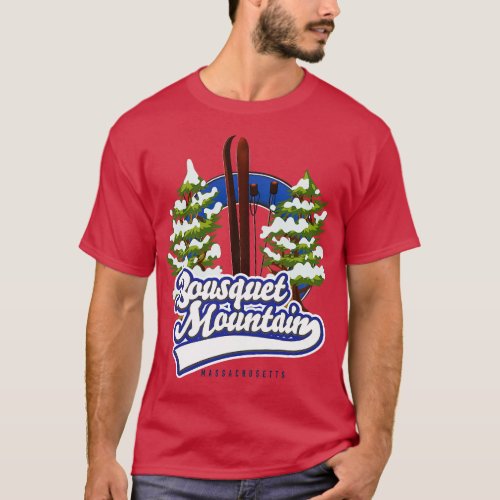 Bousquet Mountain Massachusetts Ski 1 T_Shirt