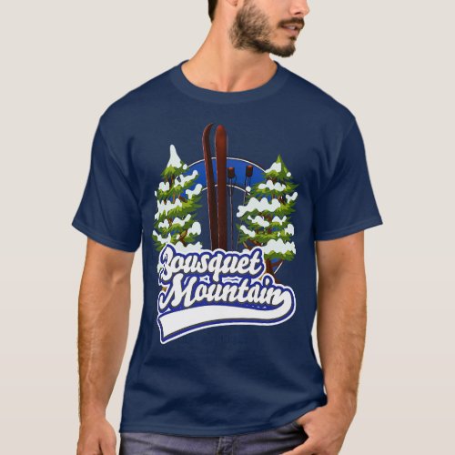 Bousquet Mountain Massachusetts Ski 1 T_Shirt