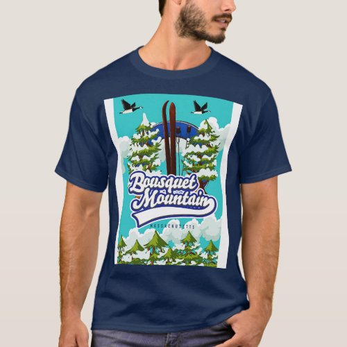 bousquet mountain massachusetts ski T_Shirt