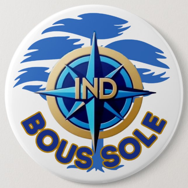 Boussole IND Badge Button (Front)