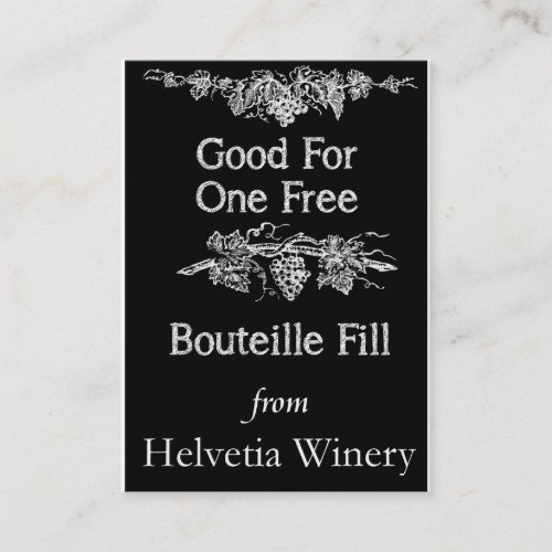 Bouteille Fill Card Business Card Template
