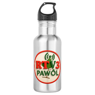 Boutey Ofisyèl RTV3PAWÒL – Hydration ak Enèji Stainless Steel Water Bottle