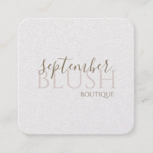 Boutique Blush  Square Business Card