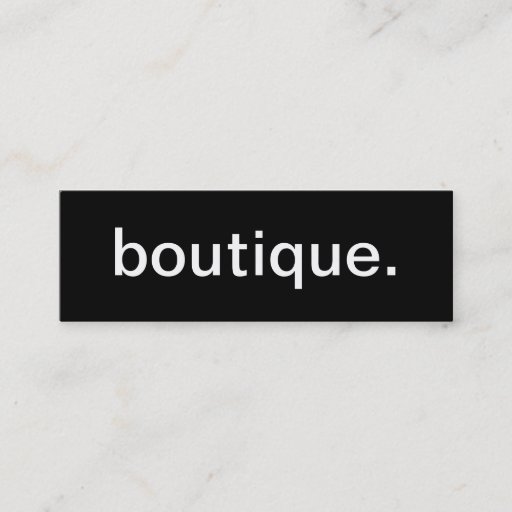 Customizable Boutique Business Card