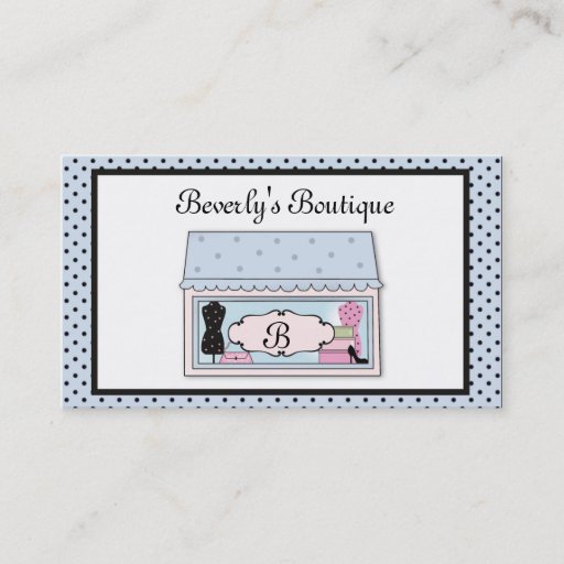 Customizable Boutique Business Card