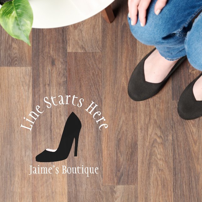 Boutique Business Logo Website Branding   Floor Decals (Floor)