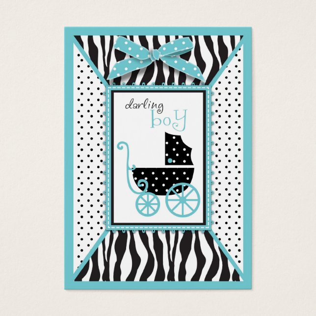 Boutique Chic Boy Gift Tag (Front)