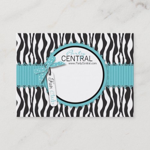 Boutique Chic Business Card FC Aqua