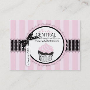 Boutique Chic Cupcake Bakery Business Card