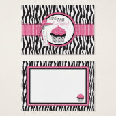 Boutique Chic Cupcakes Gift Card (Front & Back)