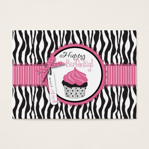 Customizable Boutique Chic Cupcakes Gift Card Business Cards