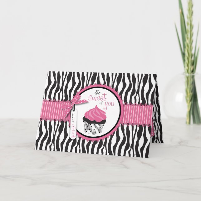 Boutique Chic Cupcakes TY Card (Front)