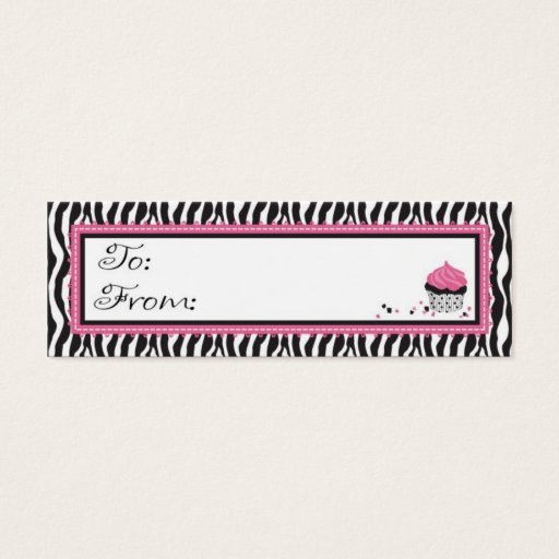 Customizable Boutique Chic Skinny Gift Tag Business Card Templates