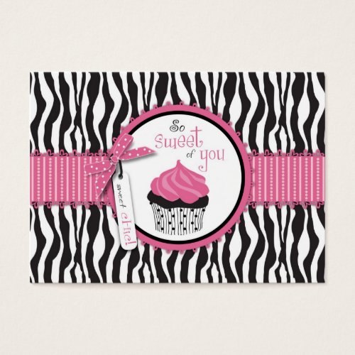 Boutique Chic TY Cupcakes Gift Card Business Card Templates