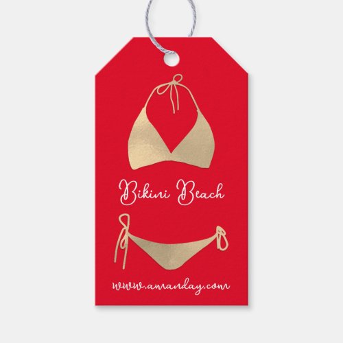 Boutique Clothing Price Product Description QR Red Gift Tags