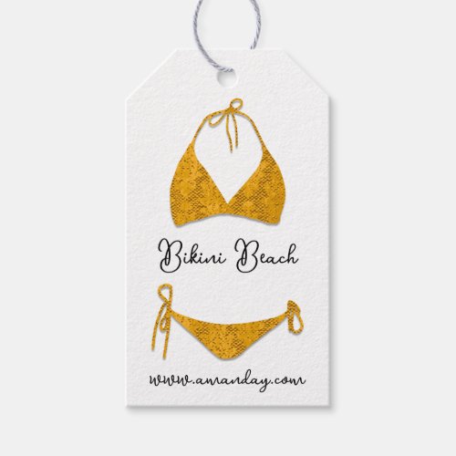 Boutique Clothing Price Product Shop QrLogo Bikini Gift Tags