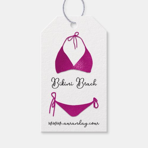 Boutique Clothing Price Shop Qr Pink Bikini Gift Tags