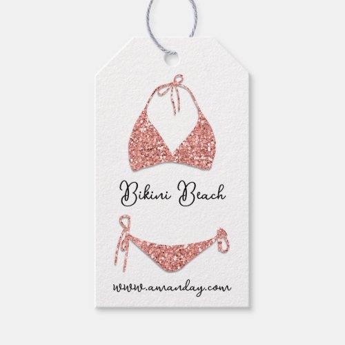 Boutique Clothing Price Shop Qr Rose Bikini Gift Tags