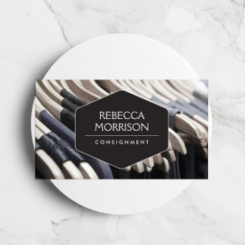 Boutique  Consignment  Fashion Designer  Closet Business Card by 1201am at Zazzle