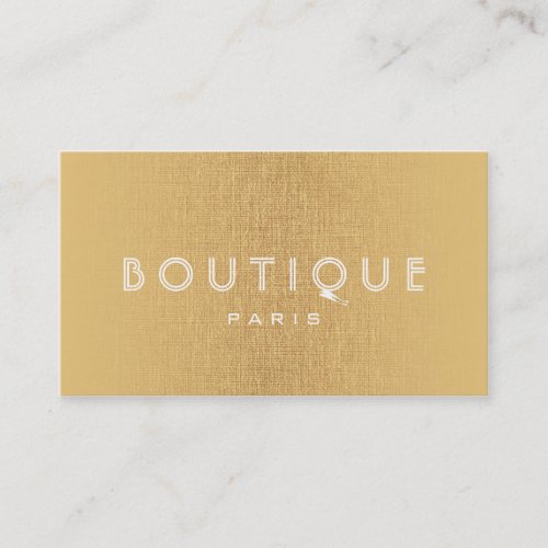 Boutique-Fashion Accessories Gold Linen Card Business Card Templates