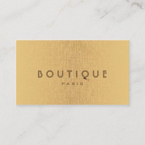 Boutique_Fashion Accessories Gold Linen Card