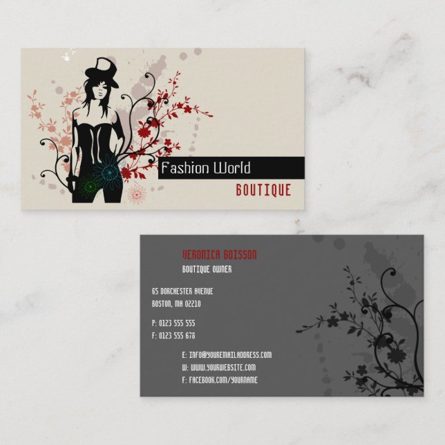 Boutique | Fashion Business Card (Front/Back)