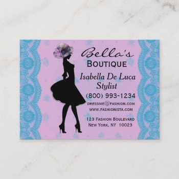 Boutique Fashion Stylist Business Cards by Godsblossom at Zazzle