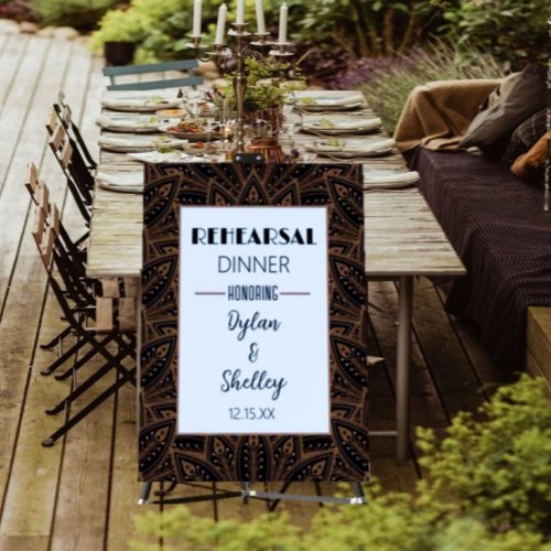 Boutique Flair Rehearsal Dinner Classy Foam Board