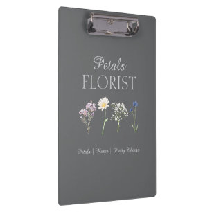 Boutique Florist organizer Clipboard
