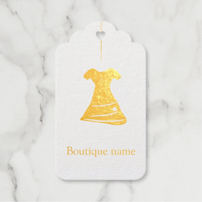 Boutique  foil gift tags (Front)