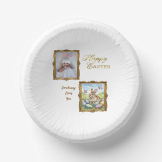 Boutique Gold Frame Photo Keepsake  Paper Bowls