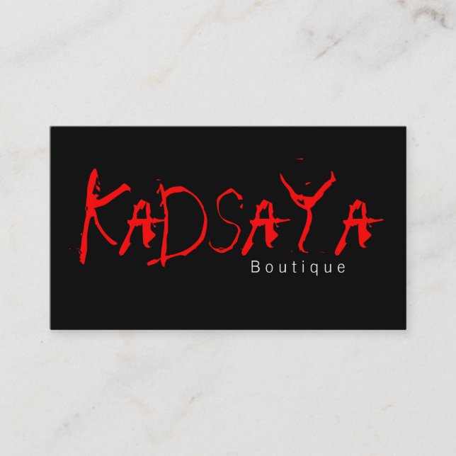 Boutique Kadsaya 3 Store Business Card (Front)