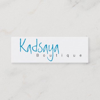Boutique Kadsaya 4 Store Business Card by pixibition at Zazzle