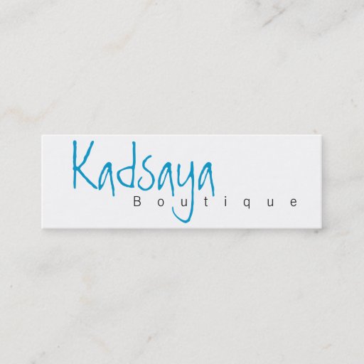 Customizable Boutique Kadsaya 4 Store Business Card