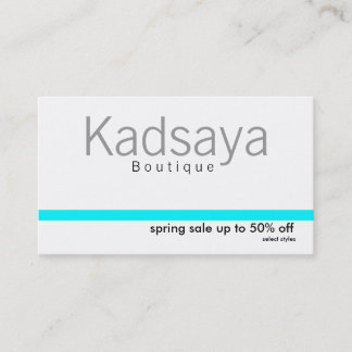 Boutique Kadsaya 7 Promotion Store Business Card