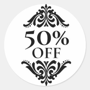 Boutique Shop Business Percent Off Labels