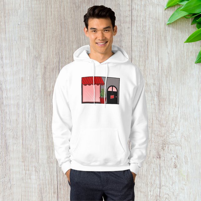 Boutique Storefront Red Black Topiary Open Hoodie (Creator Uploaded)