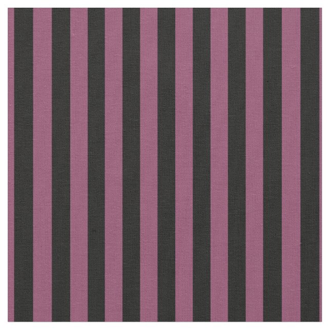 Boutique Stripes - Fabric Pink Black (Close Up)