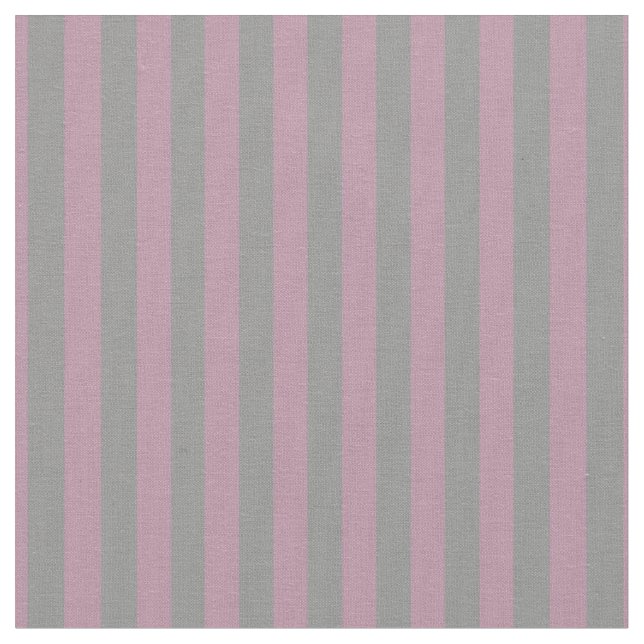 Boutique Stripes - Fabric Pink Grey (Close Up)