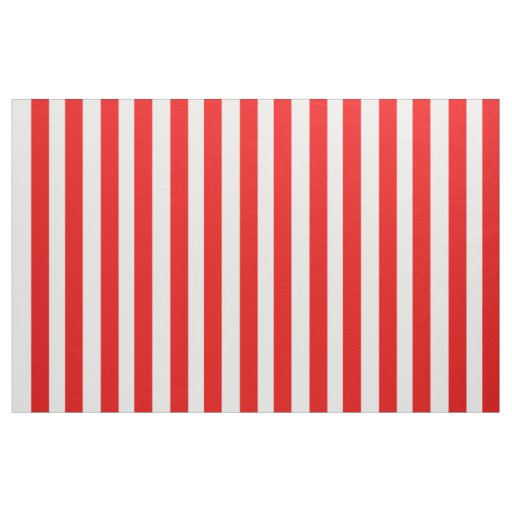 Boutique Stripes - Fabric White Red