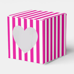 Boutique Stripes - Favor Boxes Heart 2x2
