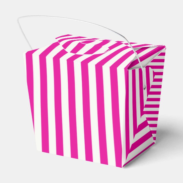 Boutique Stripes - Favor Boxes Take Out (Back Side)