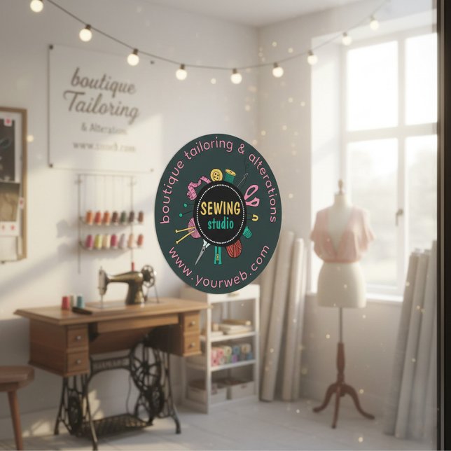 Boutique Tailoring & Alterations – Sewing Studio  Classic Round Sticker (Creator Uploaded)