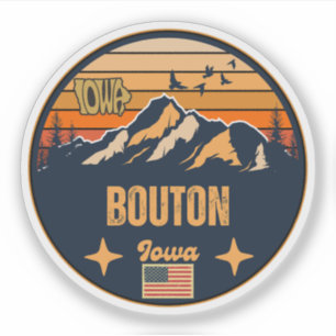 Bouton, Iowa, United States Sticker