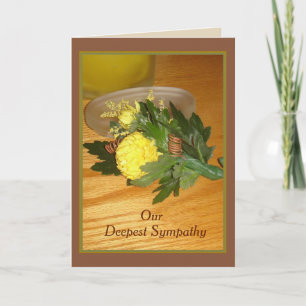 "Boutonniere" Sympathy Card w/Envelope