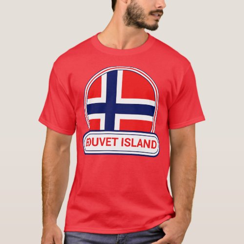 Bouvet Island Country Badge Bouvet Island Flag T_Shirt