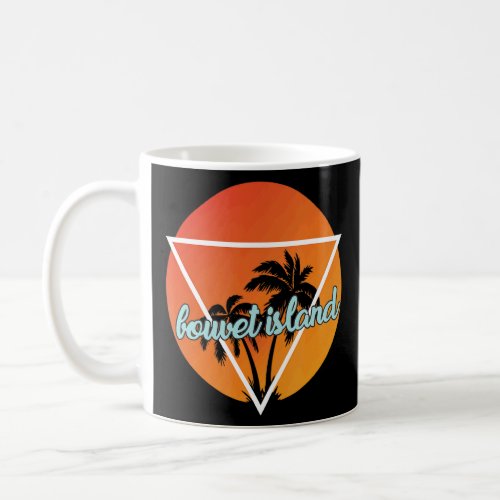 Bouvet Island Sun Shaped Triangle With Palmes  Coffee Mug