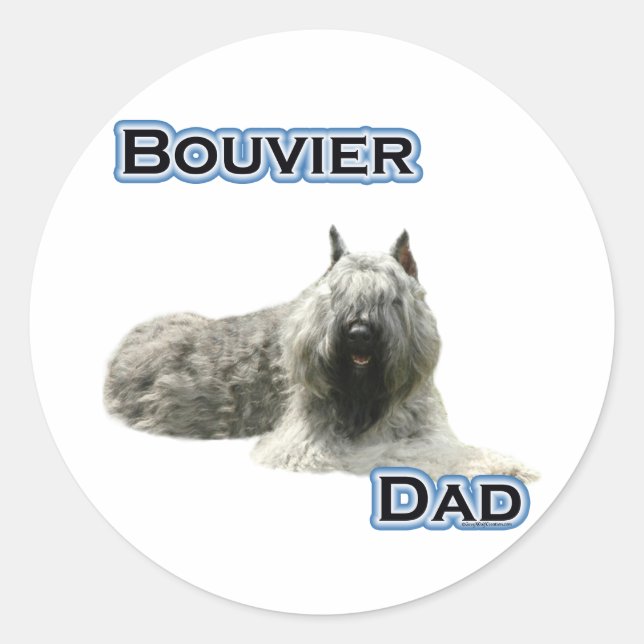 Bouvier Dad 4 - Sticker (Front)