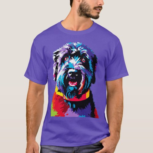 Bouvier des Flandres Art Dog Lover Gifts T_Shirt